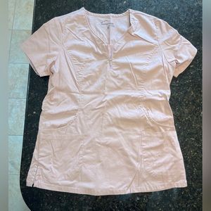 Light pink/rose scrub top